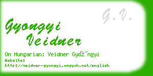 gyongyi veidner business card